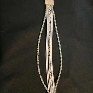 Elegant Beaded Necklace with Silver Accents